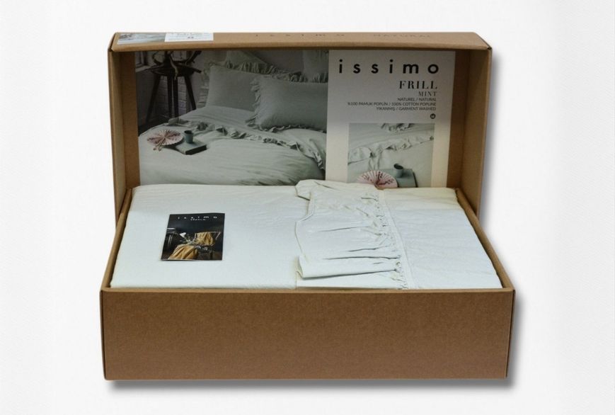 Постельное белье Issimo Frill Poplin Mint евро-размер Турция Mint 93030000 фото