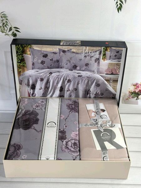 Постільна білизна Romeo Home "Riona" сатин бавовняна євро розмір Туреччина Riona 70062608 фото