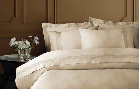Комплект постельного белья Issimo Toned Craft Satin 300 TC Talisker Beige евро-размер Турция Talisker Beige 10069033 фото